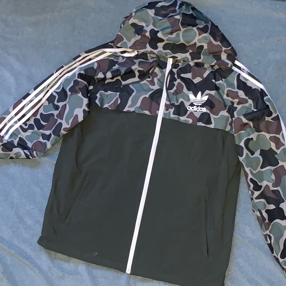 Men’s Adidas Camo Windbreaker